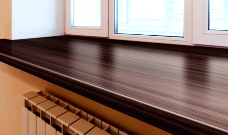 варианты подоконников для пластиковых окон