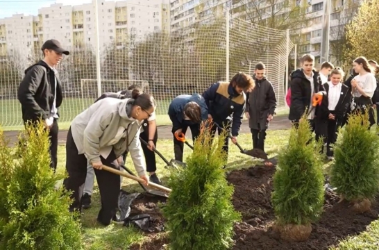 В Москве высадили деревья в рамках акции «Сад памяти»