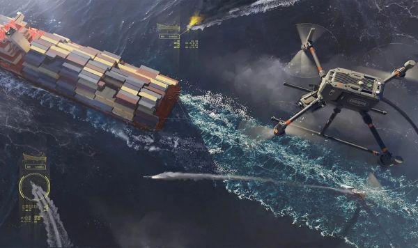 Буксируемая платформа Pulling Guard защитит коммерческие суда от беспилотников