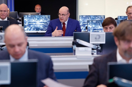 Михаил Мишустин дал поручения по итогам стратегической сессии по развитию искусственного <span id=